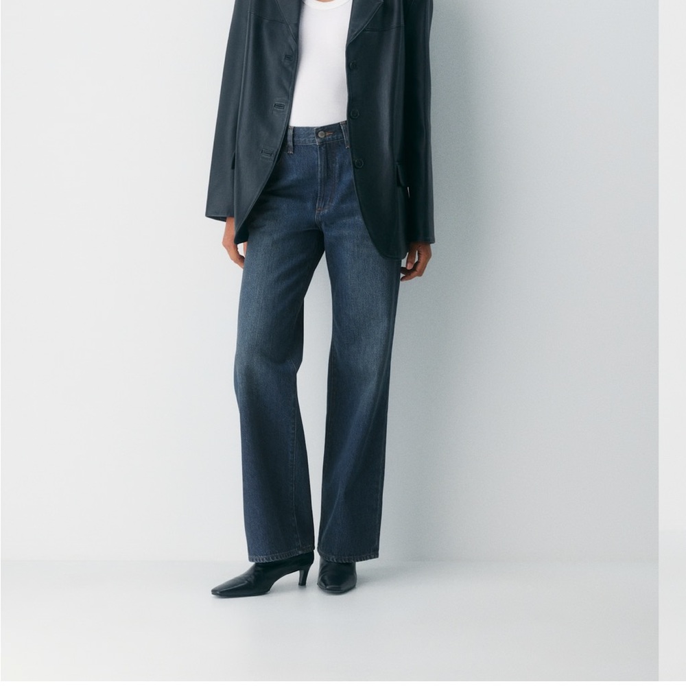 Aritzia Dark Blue Flare Jeans